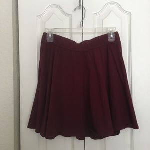 Burgundy Skirt